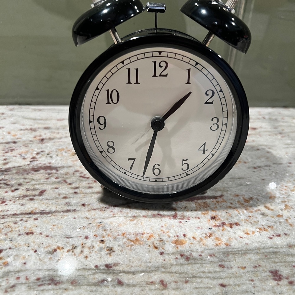 Classic Black Alarm Clock